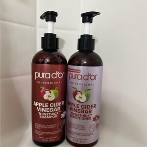 PURA D'OR Apple Cider Vinegar Thin2Thick Set Shampoo Conditioner for Regrowth